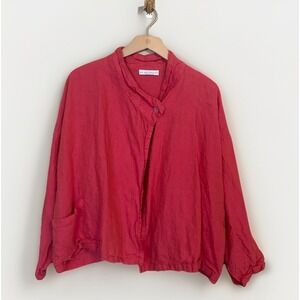 Bryn Walker Linen Women's S Top Cardigan Long Sleeve One Button